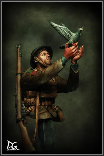 War Pigeon, British army Great war series, Duke of Wellington's Regiment