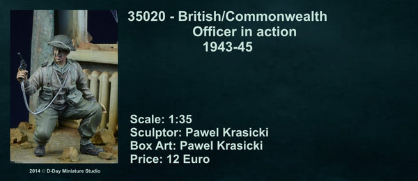 British/Commonwealth Officer in action
