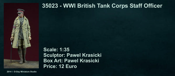 WWI British Tank Corps Staff Officer