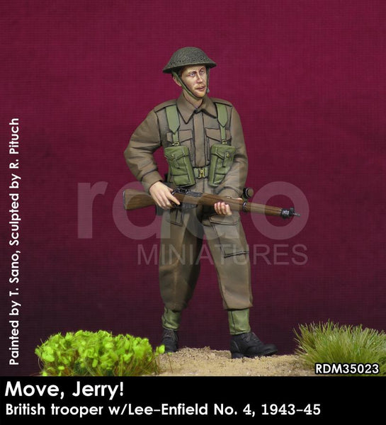 Move, Jerry! British Trooper w/Lee-Enfield No. 4, 1944-45