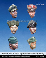 Head Set 1 (WW2 German Officers and Cossacks)