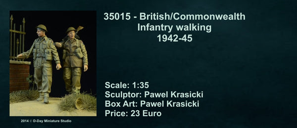 British/ Commonwealth Infantry Walking 1942-45