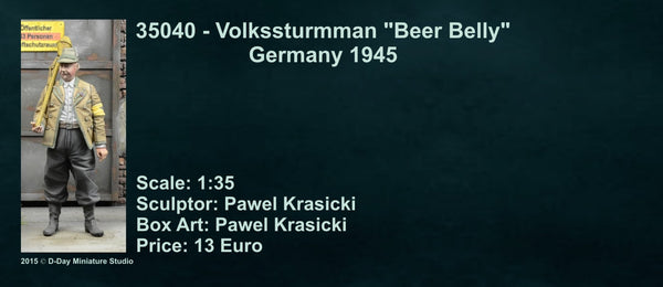 Volkssturmman "Beer Belly" Germany, 1945