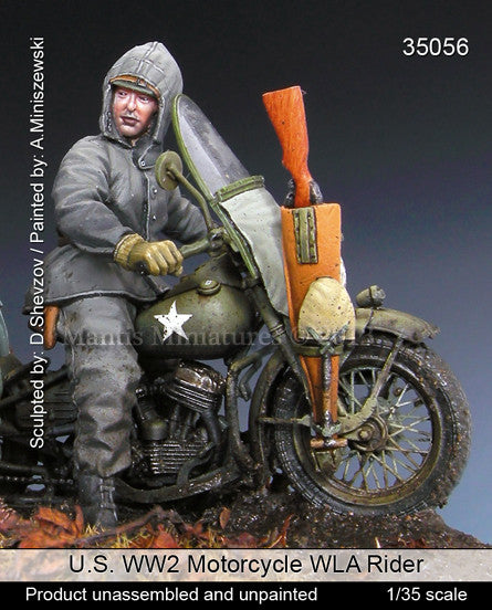 US WW2 Motorcycle WLA Rider
