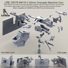 MK19-3 40mm Grenade Machine Gun, SAG, CSWL, Cantilever Bracket