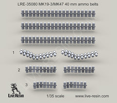 MK19-3/MK47 40 mm ammo belts