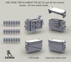 MK19-3/MK47 PA120 32 cart ammo boxes, ammo belt