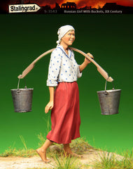 Russian Girl with buckets, XX Century