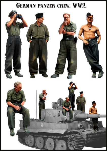 German Panzer Crew WW2. BIG Set 3