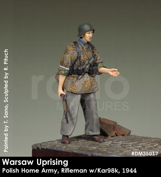 Warsaw Uprising, Polish Home Army, Rifleman w/Kar98k, 1944