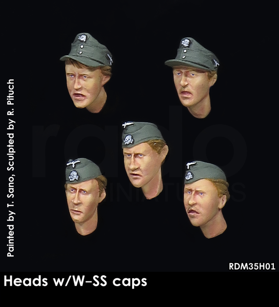RDM35H01 Heads w/WSS caps, 5 pcs