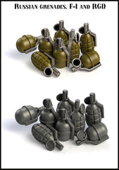 Russian Grenades, F-1 and RGD