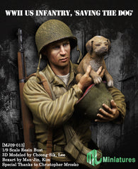 WWII US Infantry, "Saving the Dog"