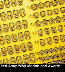 RDM35PE06 Red Army WW2 Medals and Awards 1/35