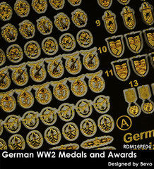 RDM16PE04 German WW 2 Medals and Awards set