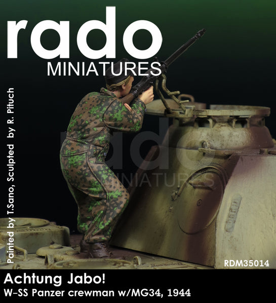 RDM35014 Achtung Jabo! WSS Panzer Crewman W/MG34, 1944