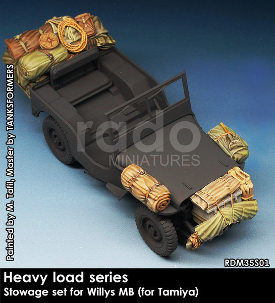 Heavy Load Series, Stowage set for willys MB (tamiya)