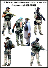 US Special Forces Operators and Afghan Man (Afghanistan 2001-2003) BIG set 1