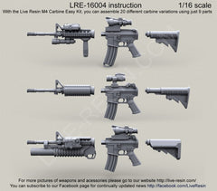 US Army M4 Carbine Easy kit 1/16 scale