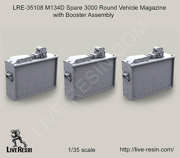 LRE35108 M134D Spare 3000 Round Vehicle Magazine with Booster Assembly
