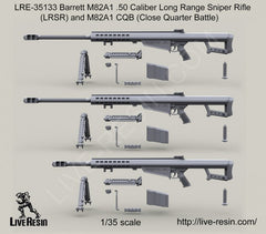 Barrett M82A1 .50 Caliber Long Range Sniper Rifle and M82A1 CQB