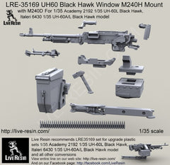 LRE35169 UH60 Black Hawk Window M240H Mount (with M240)