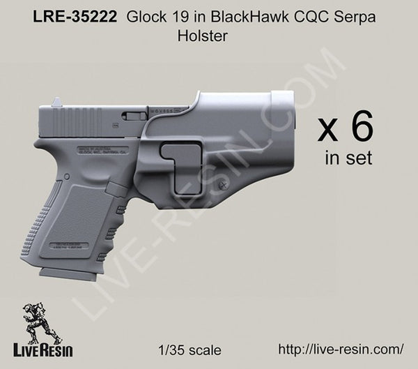 LRE35222 Glock 19 in BlackHawk Holster