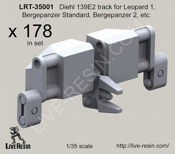 Diehl 139E2 Track for Leopard 1, Bergpanzer Standard, Bergepanzer 2, ETC