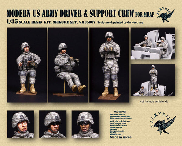 Modern US Army Driver & Support Crew for MRAP